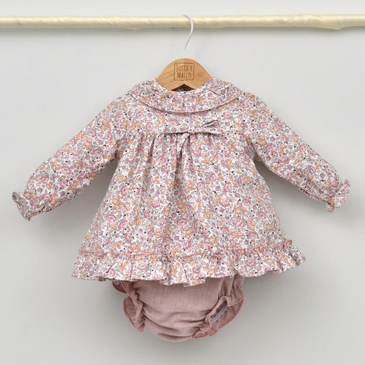 vestido vestir niñas otoño invierno trajes eventos bebes conjuntados, coordinadas, iguales, ajuego, ropa infantil clasica hecha en españa