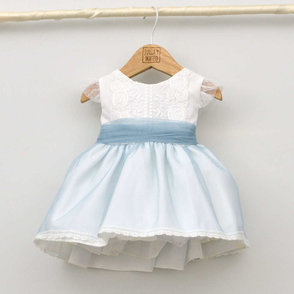 vestido ceremonia arras bodas bautizo niñas hermanos conjuntados a juego en bodas color azul oceano tienda online especialistas en vestir niños desde 1 mes a 8 años niños niñas