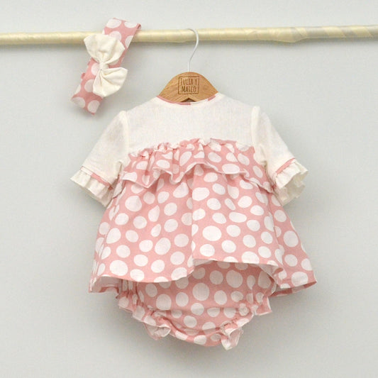 Jesusito bebé Sevilla con culotte y diadema