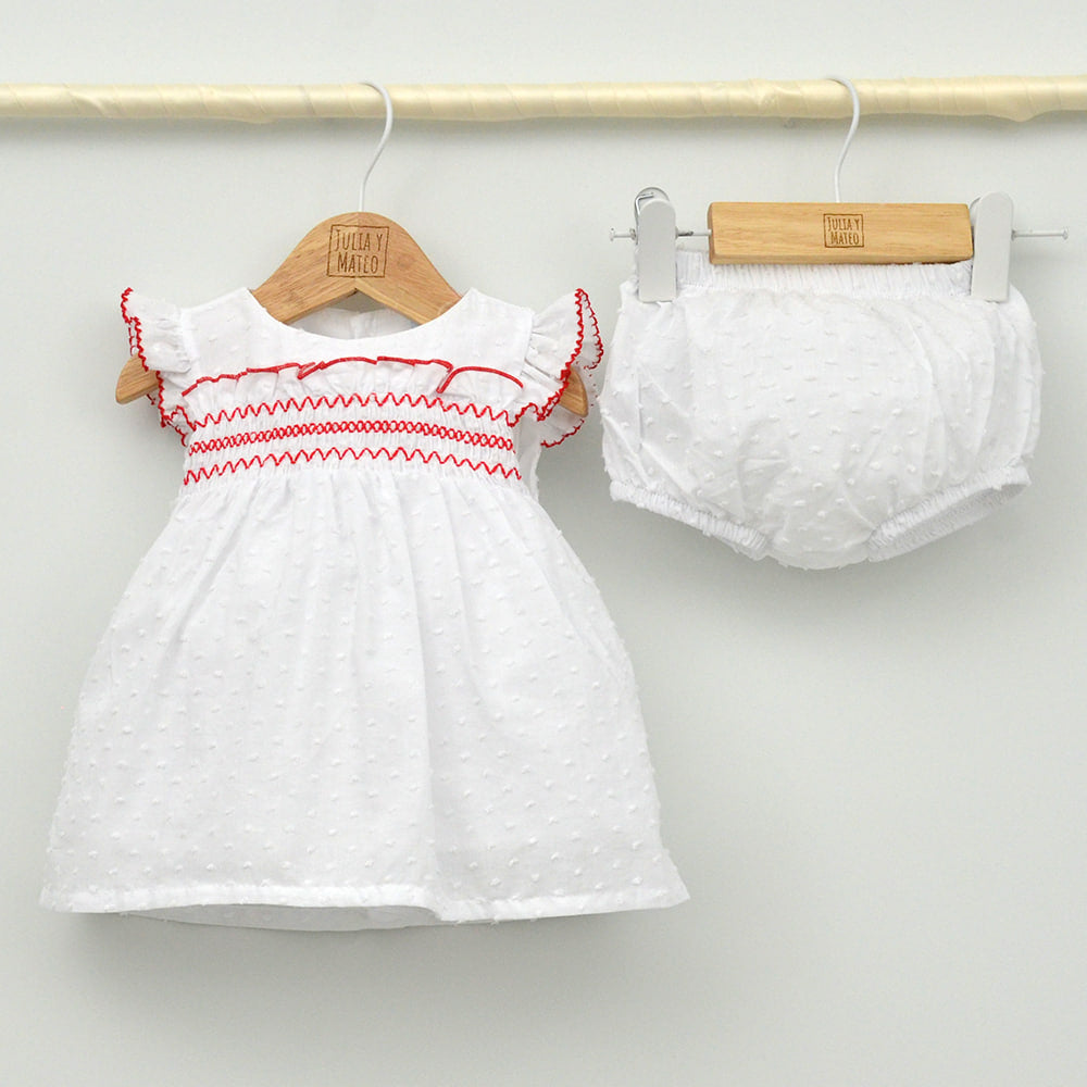 Jesusito bebé Olite punto Smock con culotte
