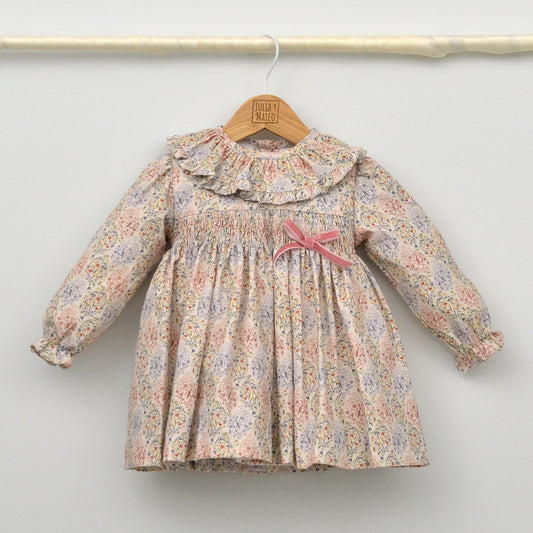 Vestido bebé Olivia punto Smock