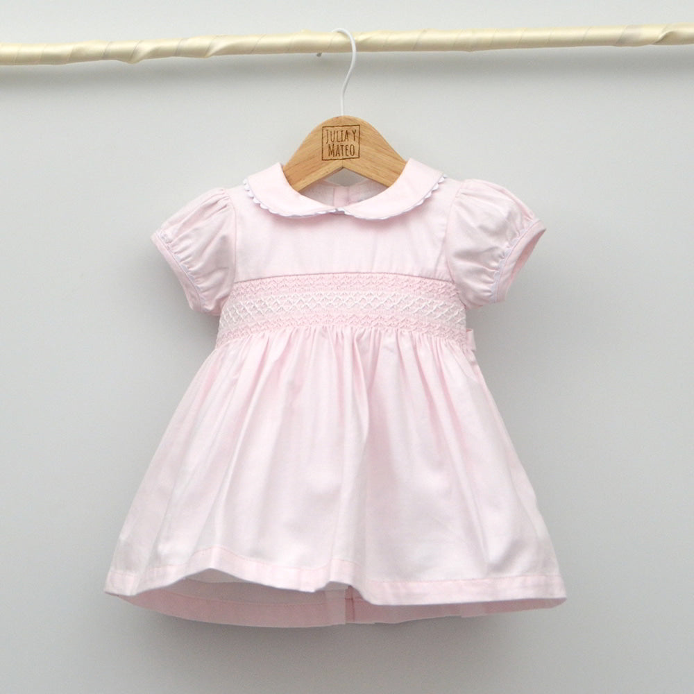 Vestido bebé Sara punto smock