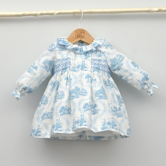 Vestido bebé Olivia punto smock