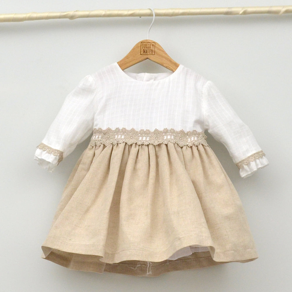 Oro Vestido De Tejido Para NiÃ±a De AÃ±os Ropa Vestir Niña Primavera