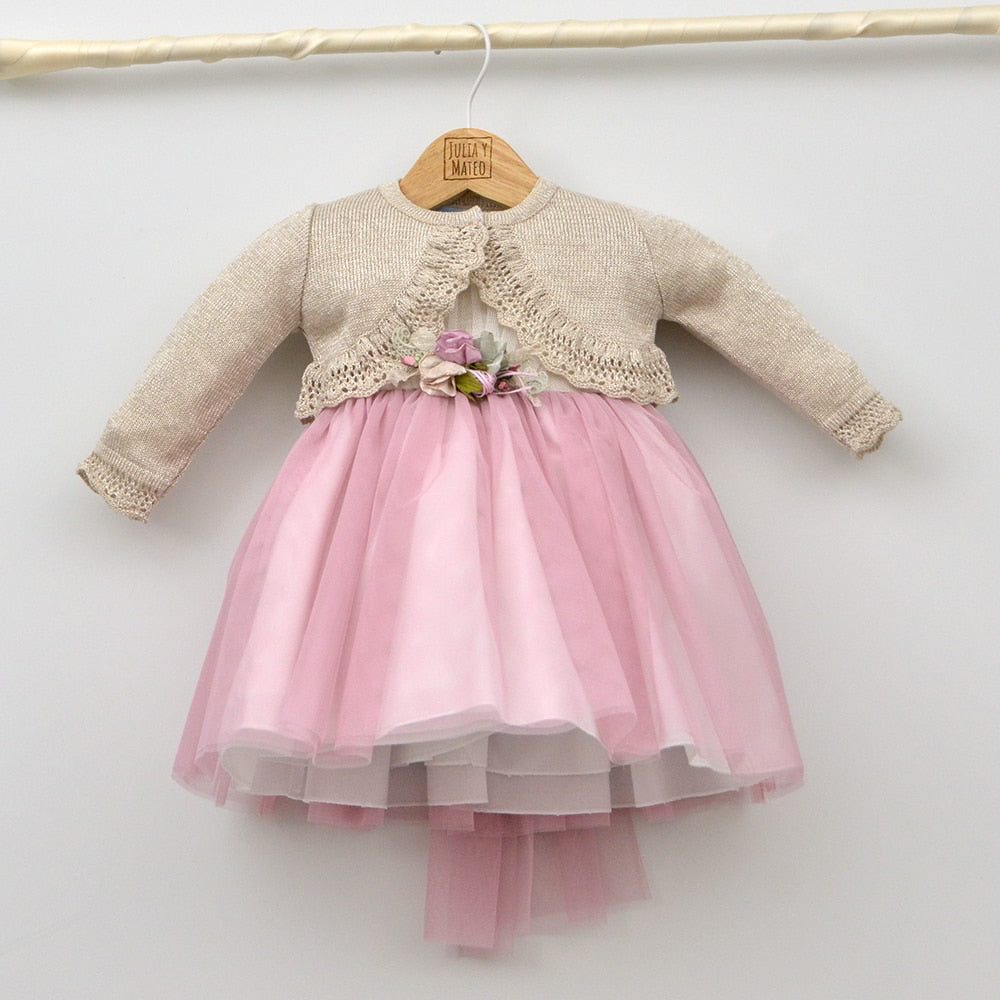 vestido Bautizo Ceremonia niña arras bebes tul amaya tienda online ropa pajes hermanas a juego