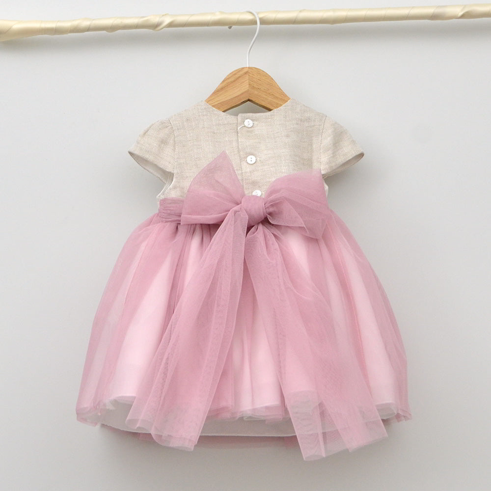 vestido Bautizo Ceremonia niña arras bebes tul amaya tienda online ropa pajes hermanas a juego