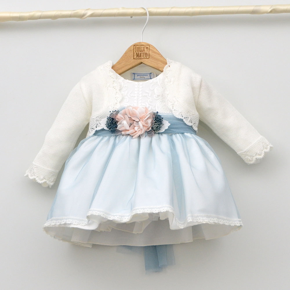 vestido ceremonia arras bodas bautizo niñas hermanos conjuntados a juego en bodas color azul oceano tienda online especialistas en vestir niños desde 1 mes a 8 años niños niñas