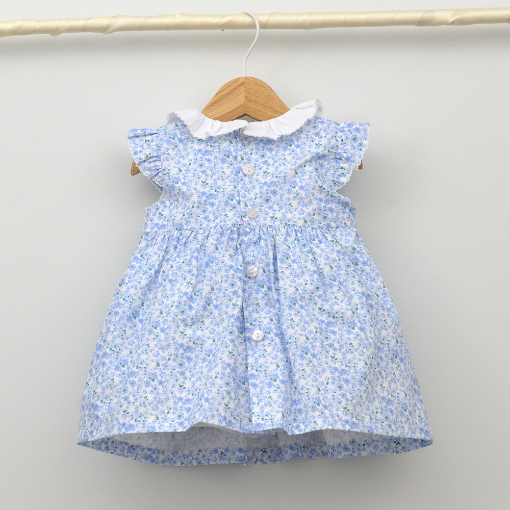vestido niña punto smock nido de abeja vestir con encanto moda infantil bebes clasico hecho en españa