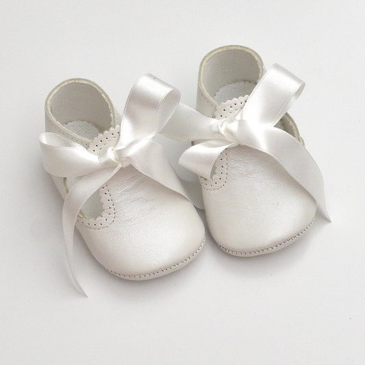 calzado ceremonia niño zapato bautizo blanco piel lazo niños bebes españa tienda online ropa eventos clasica hecha en españa