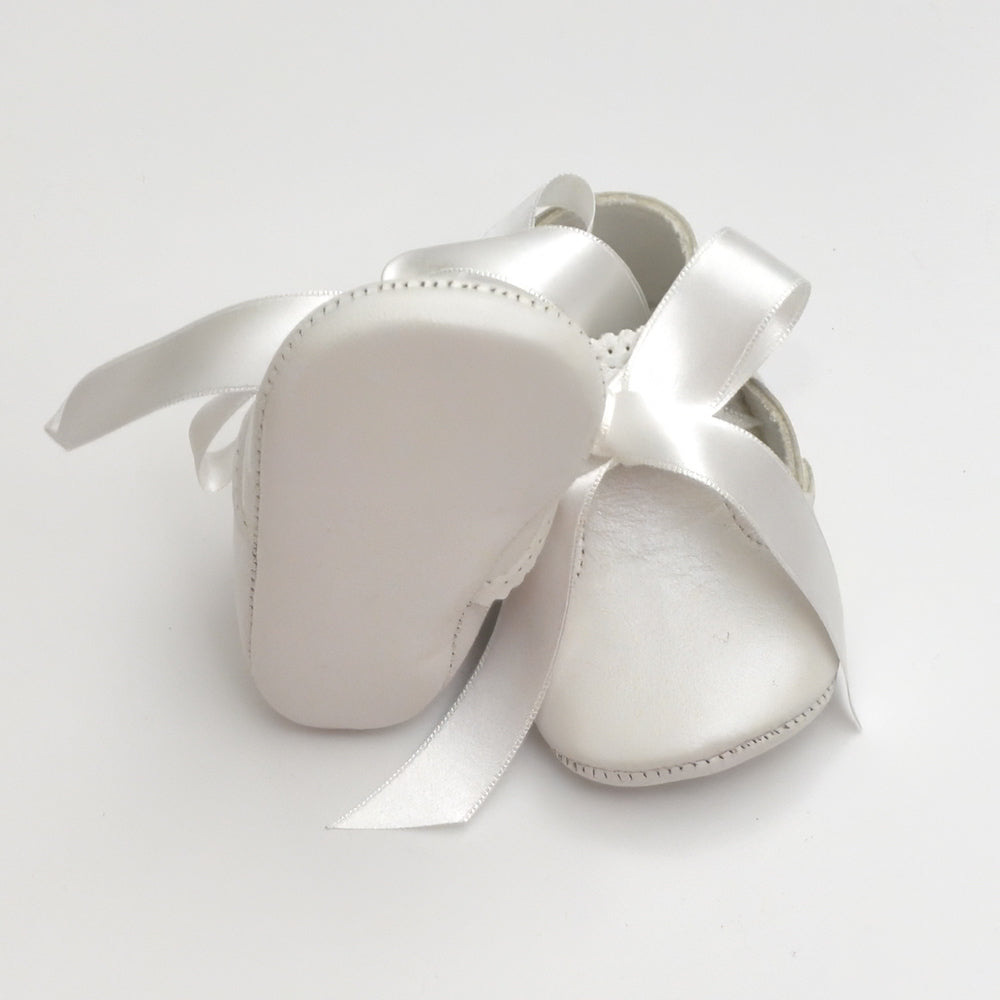 calzado ceremonia niño zapato bautizo blanco piel lazo niños bebes españa tienda online ropa eventos clasica hecha en españa