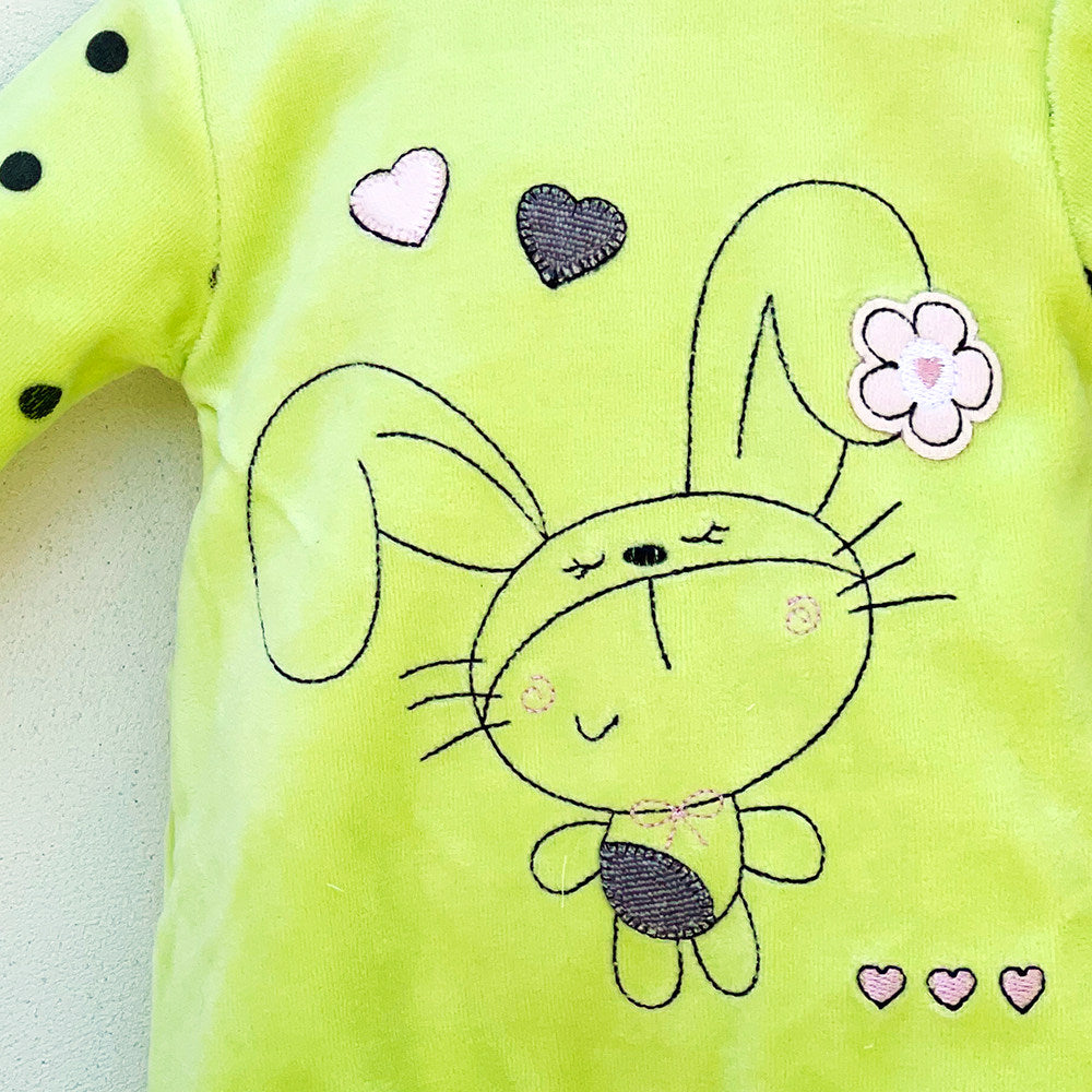 Pijama terciopelo corazones