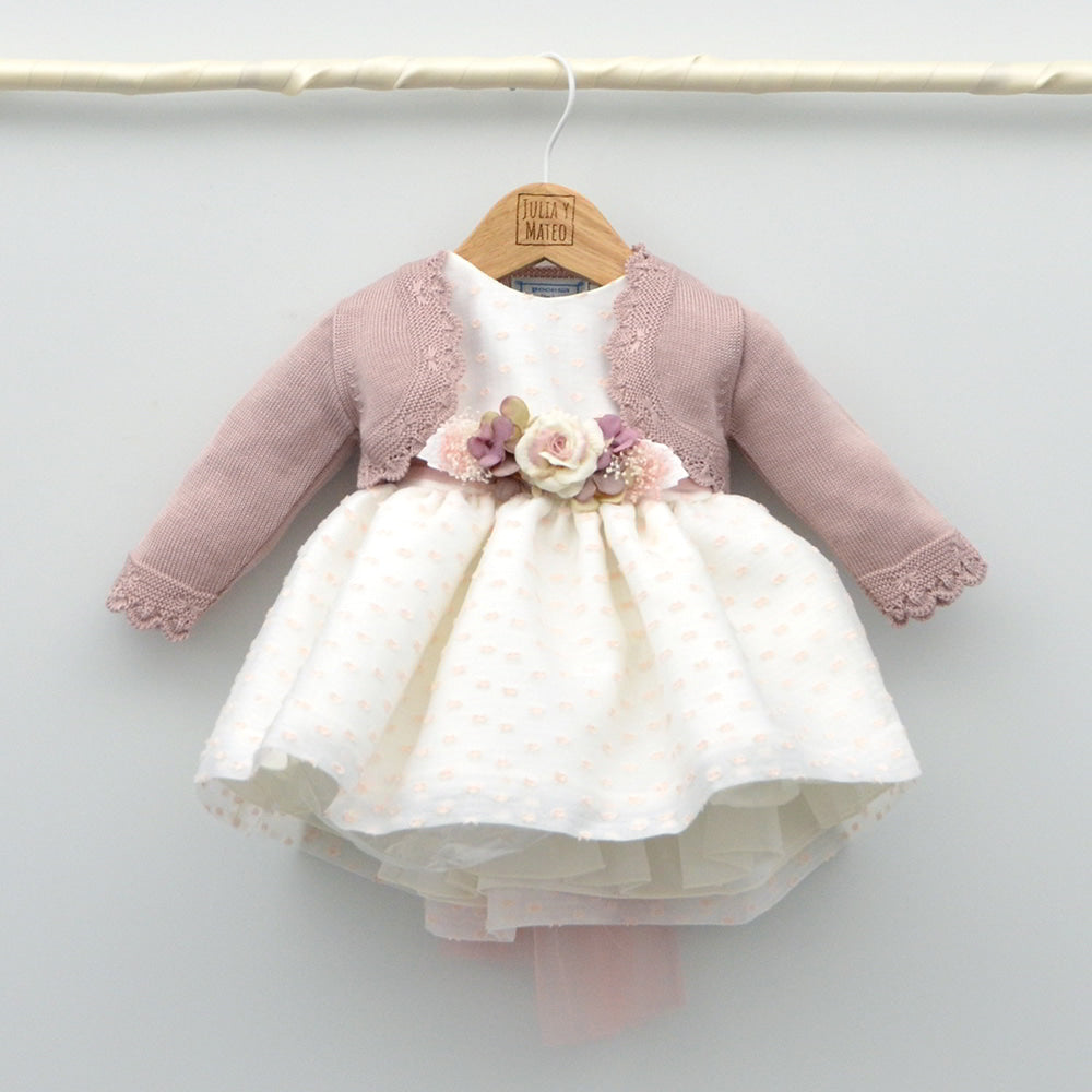 chaqueta bautizo ceremonia arras niñas bebes color maquillaje hecha en españa
