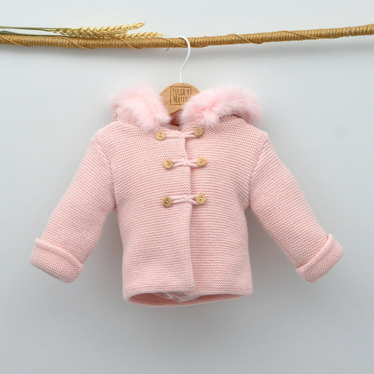 chaqueton punto gordo niñas pelo natural doña carmen mayoral invierno vestir