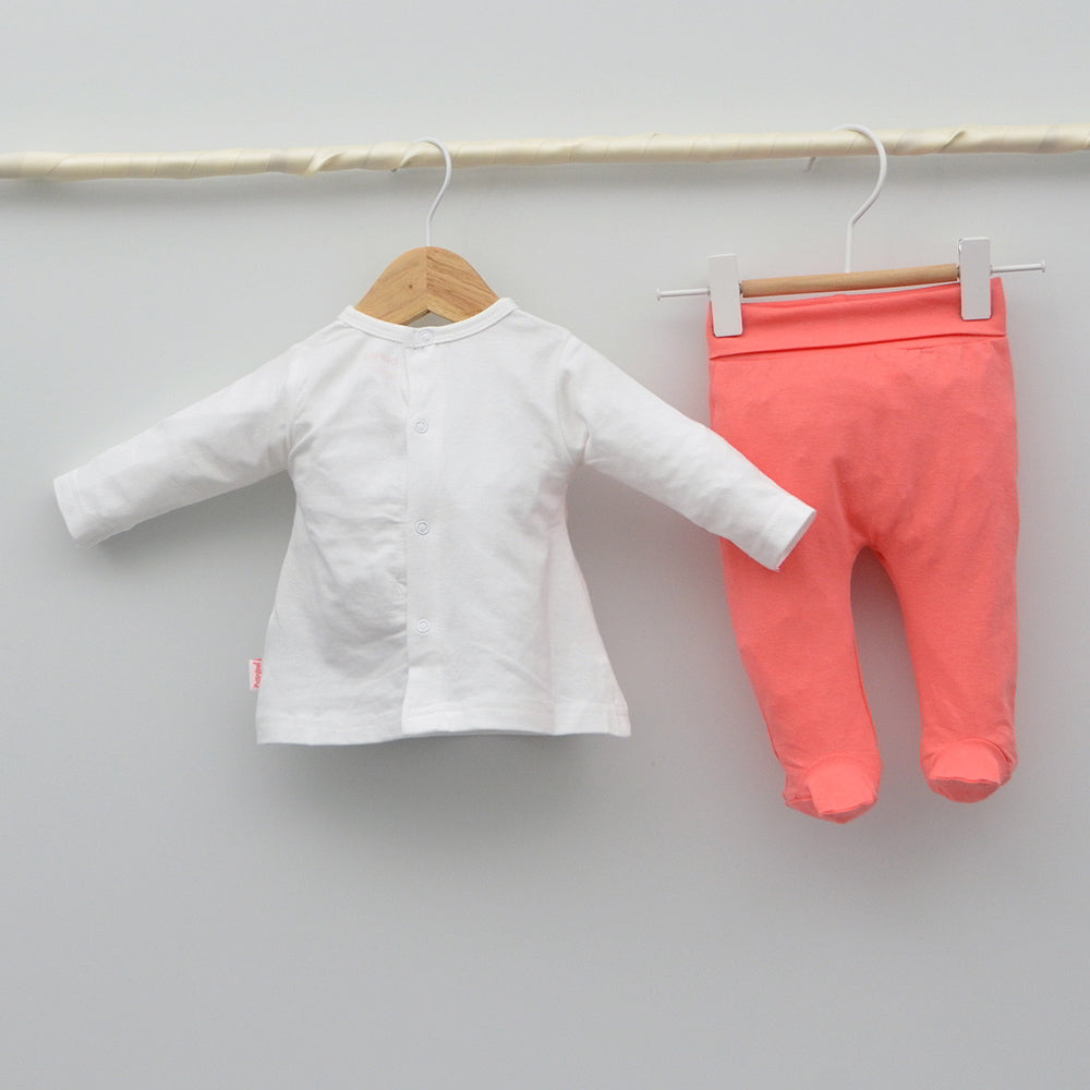 Conjunto bebé Mi Sirenita con camiseta y polaina algodón