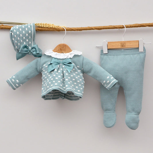 conjunto punto niñas vestir primeras puestas hospital doña carmen hecho en españa