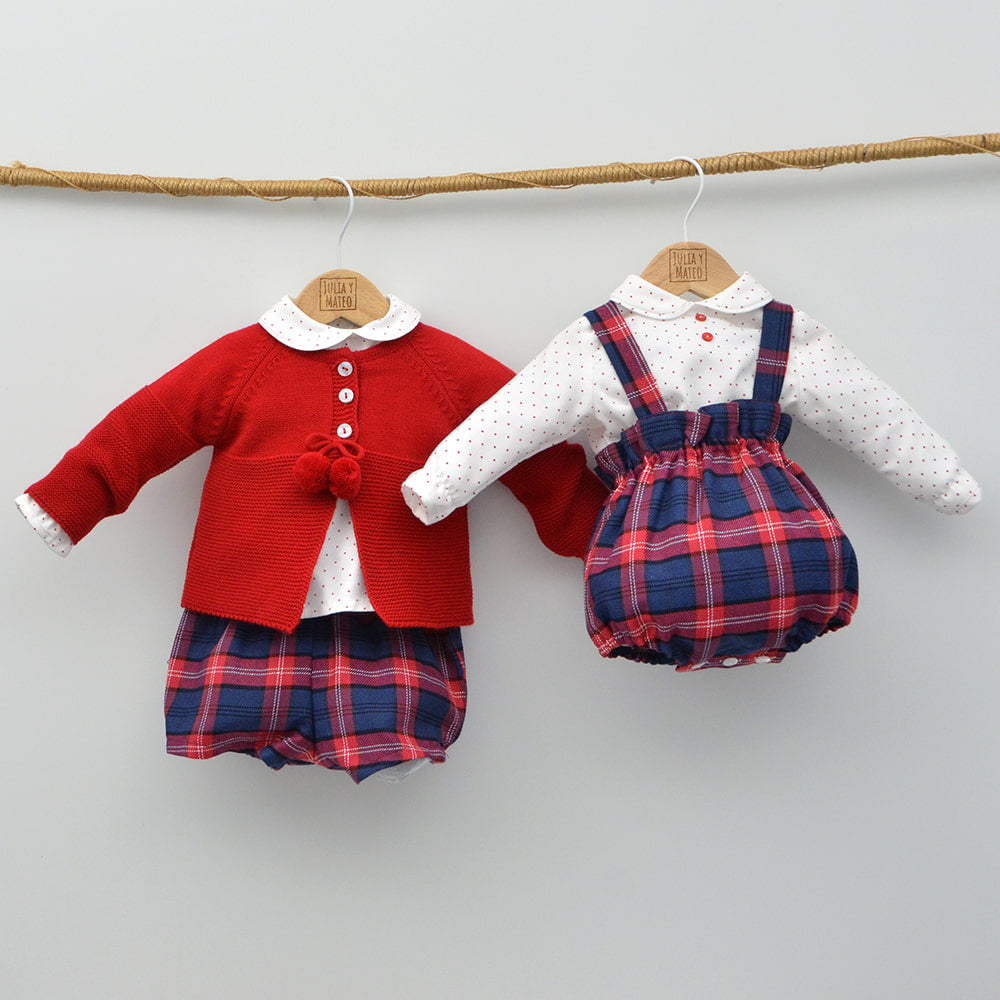 Conjunto bebé con camisa, pololo y chaqueta Martín