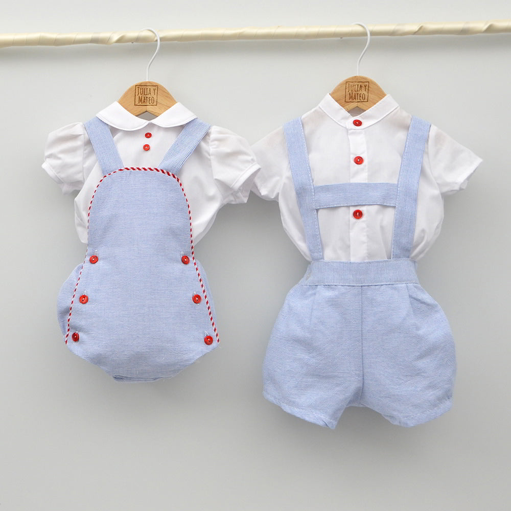 Conjunto Niño Capri con camisa y pantalón con cinturón