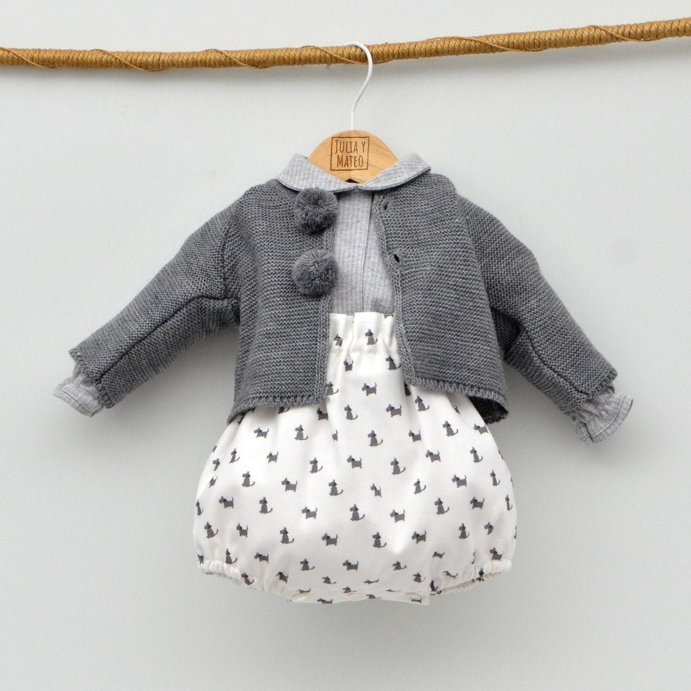 Conjunto bebé Lassie con ranita y camiseta