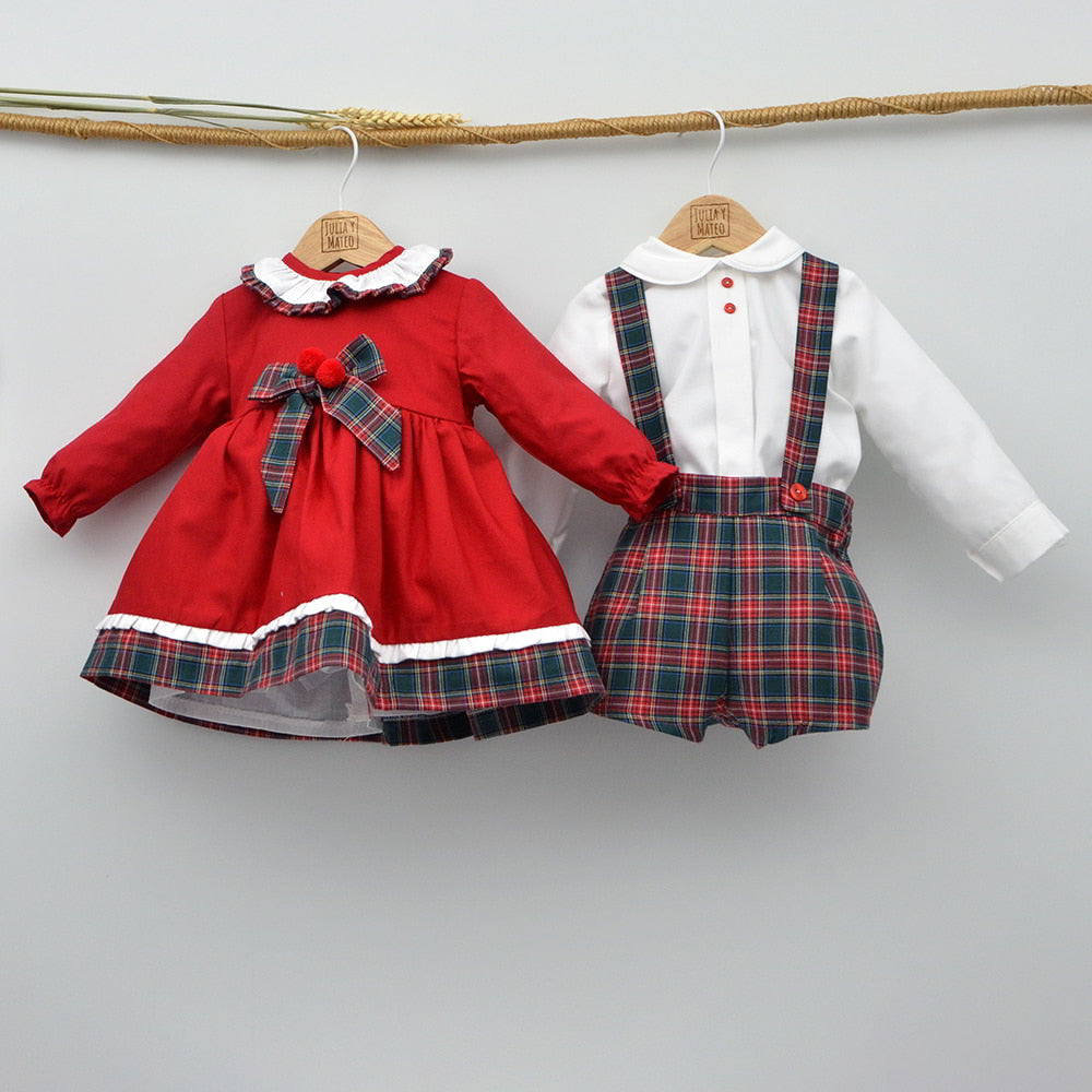 conjuntos vestir para navidad niños y niñas