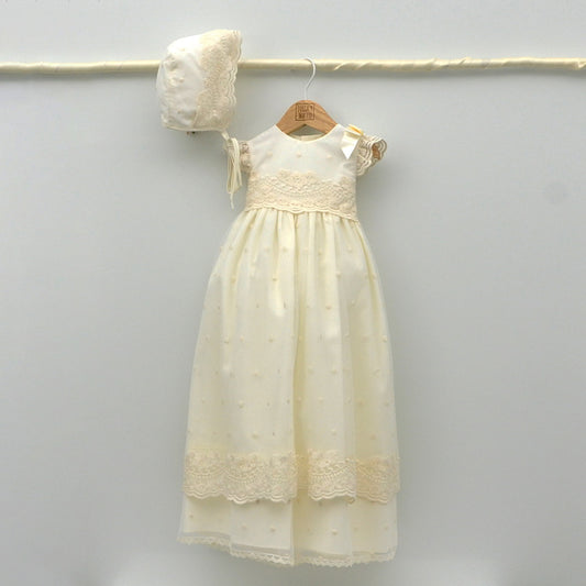 faldon largo bautizo traje bautismo clasico con capota hecho en españa niñas niños