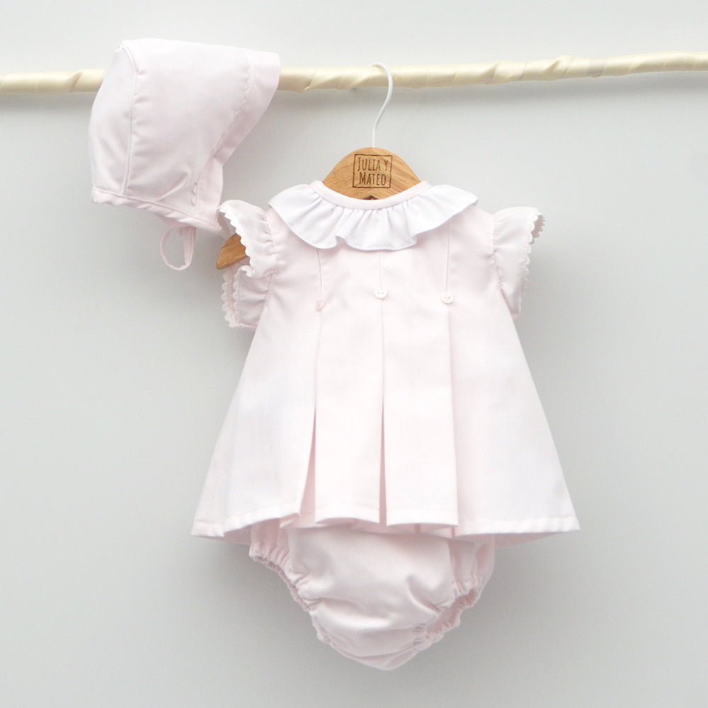 Vestido para bebe niña con capota y | Ropa de Bebe Online – JuliayMateo