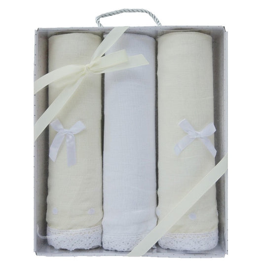 Estuche gasas para recien nacido, muselinas bebes 100% algodon