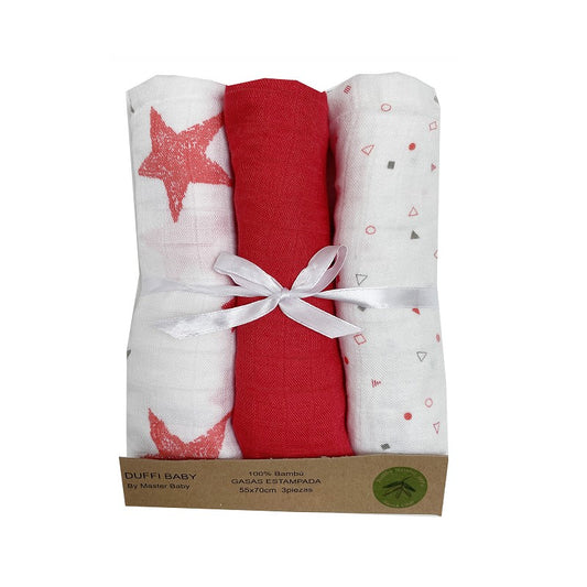 Pack 3 muselinas bambú Luna