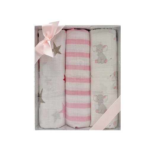 Pack regalo bebe muselinas grandes de algodon mantas de verano recien nacido manta para coche regalos recien nacidos bonitos