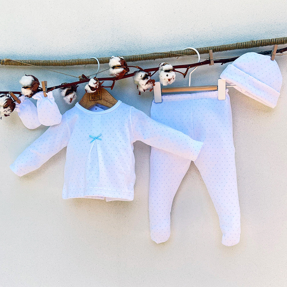 Pack regalo primera puesta recien nacidos algodon Canastilla hospital –  JuliayMateo