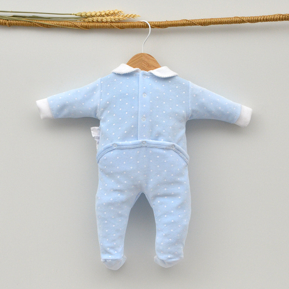 pijama terciopelo patito regalos canastillas bebes con encanto hecho en españa
