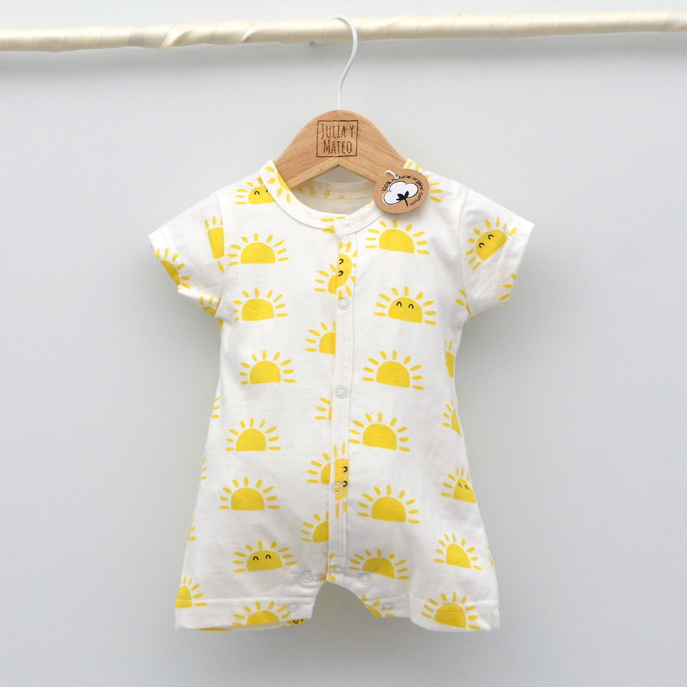 Ranita bebé Mi Solete de manga corta de algodón orgánico