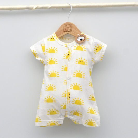 Ranita bebé Mi Solete de manga corta de algodón orgánico