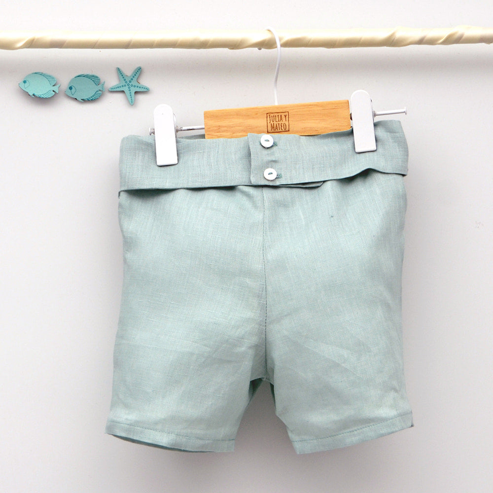 conjuntos vestir niños trajes ceremonia bodas arras niño lino hecho en españa color crudo arena tienda de ropa doña carmen color verde 2, 3, 4, 5, 6, años Mayoral