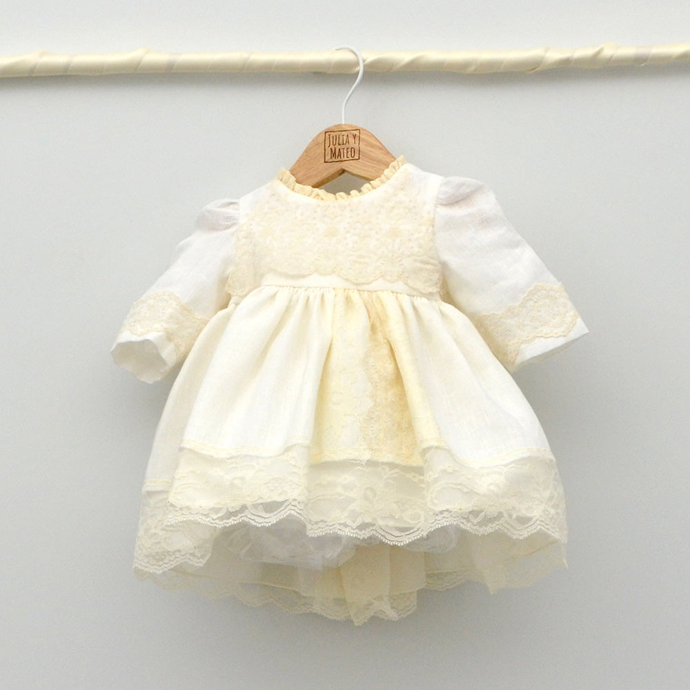 Vestido lino Julia con capota