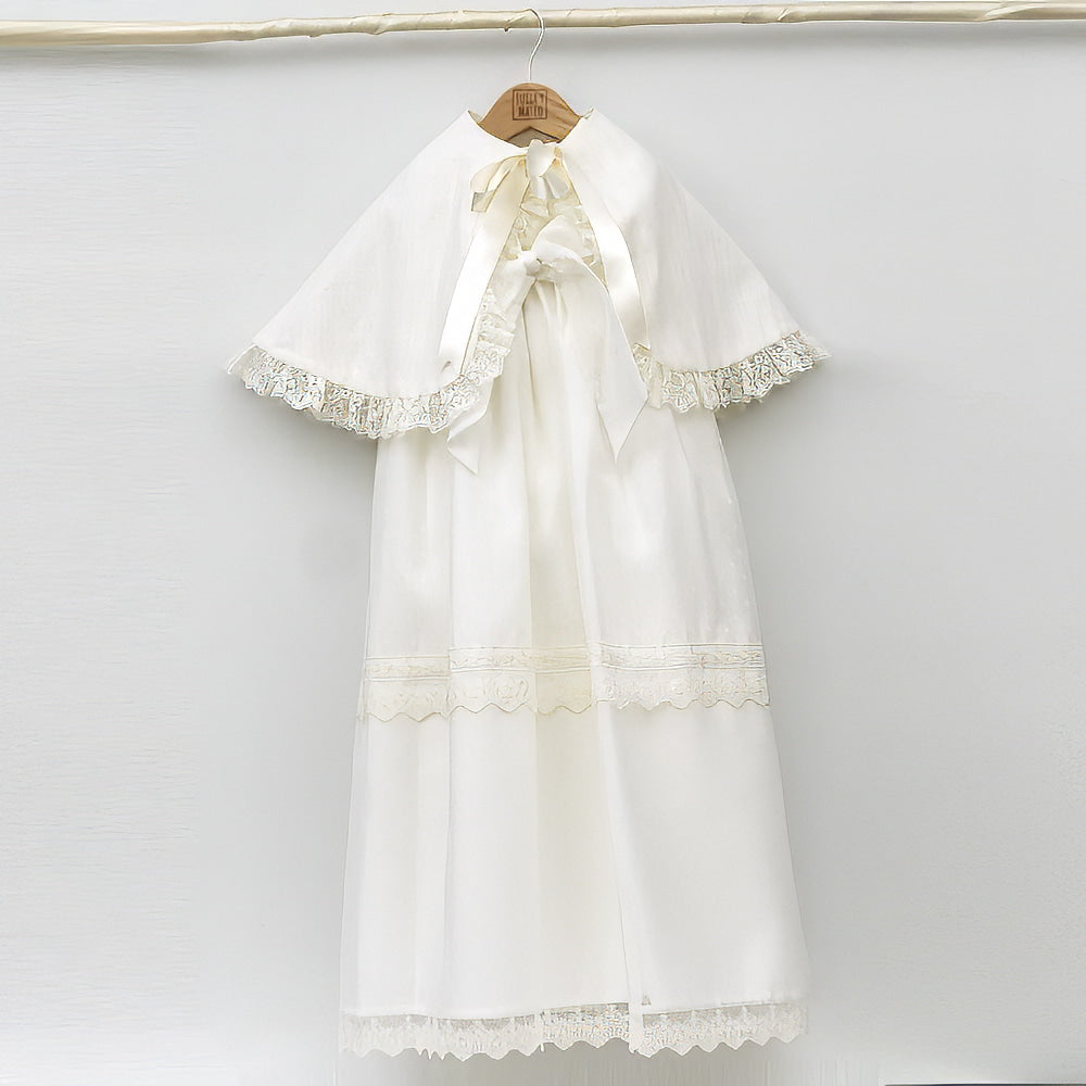capas bautizo ceremonia verano lazo de raso lino puntilla tienda online ropa de Bautismo clasico hecho en españa