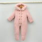 buzo invierno punto niña pelo natural rosa canastillas bebes recien nacido online tienda doña carmen mayoral
