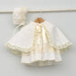 Vestido tul con bodoques bebés Clara con capota