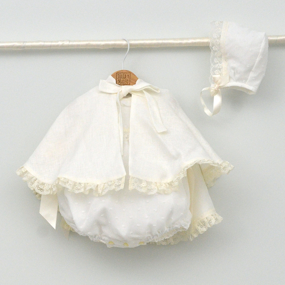 Pelele de Organza Gabriel de plumeti con capota