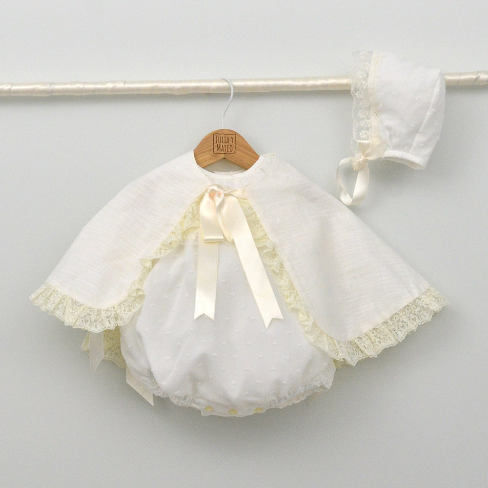 Pelele de Organza Gabriel de plumeti con capota