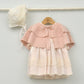 Vestido tul con bodoques bebés Clara con capota