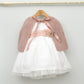 vestido ceremonia niña 2,3,4,5,6 años, fajin rosa, adorno floral tienda online ropa de ceremonia y eventos Amaya mayoral lilus