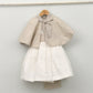 Vestido niña Emma con fajín de lino