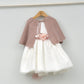Vestido Tul niña María con adorno floral