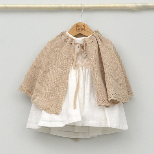 Capa Clara de Ceremonia con lazo de raso