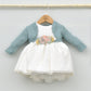 Vestido Tul bebés plumeti María con adorno floral