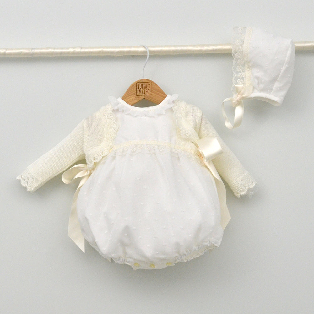 Pelele de Organza Gabriel de plumeti con capota