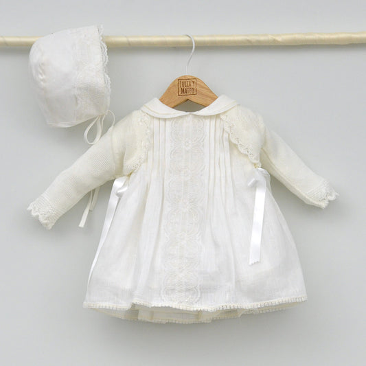 tienda online trajes bautizo niñas vestidos bebes ceremonia bautismo estilo clasico lino organza hecho en españa