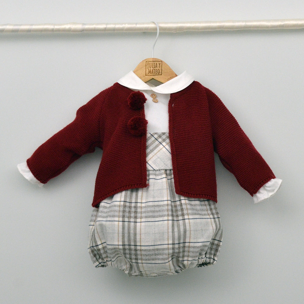 Conjunto vestir bebé con ranita y camisa cuello bebé "Lucas"