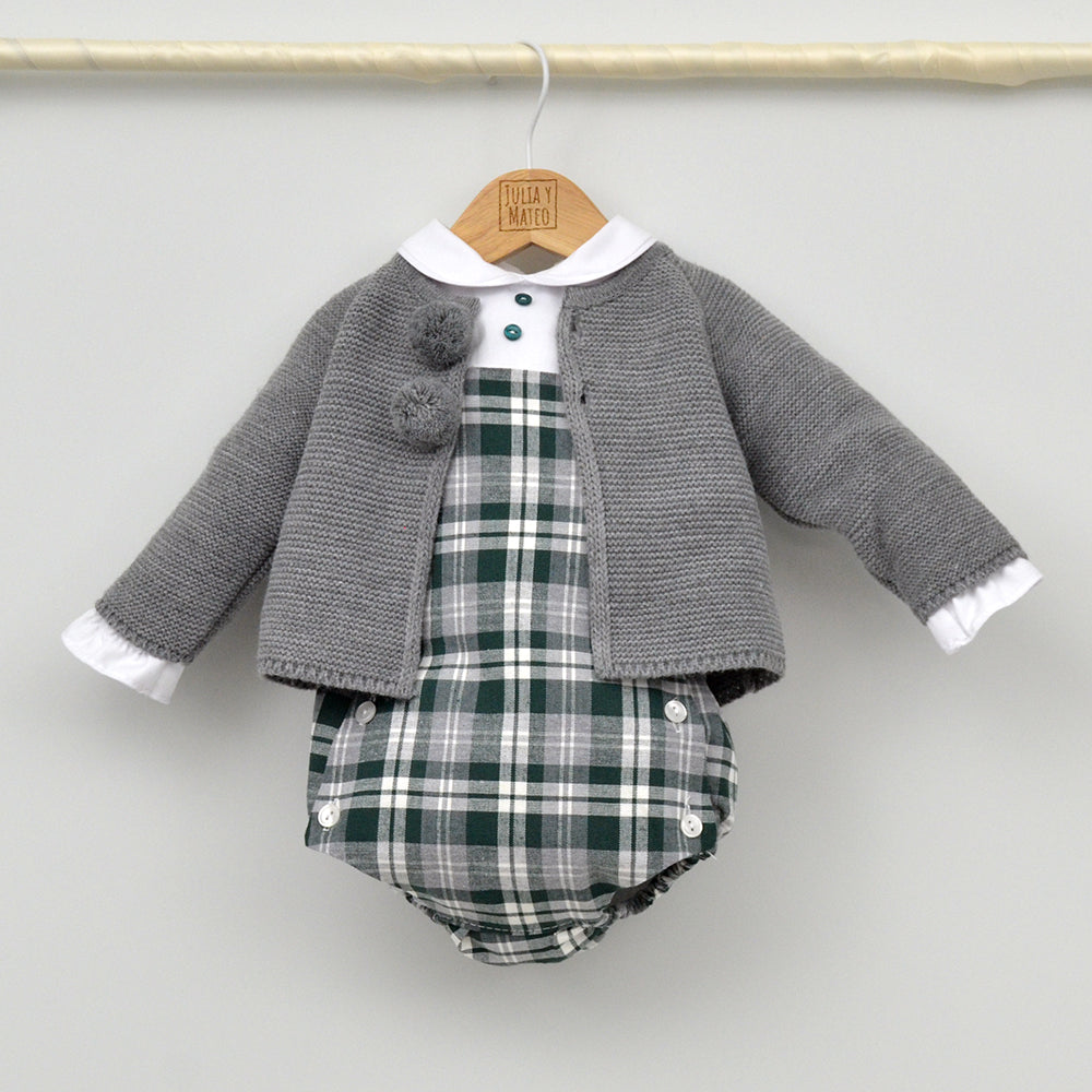 Conjunto bebé Hugo con ranita y camisa cuello bebé