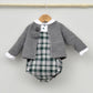 Conjunto bebé Hugo con ranita y camisa cuello bebé